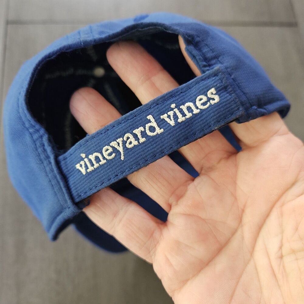 Vineyard Vines Unisex Blue Whale Embroidered Hat Adjustable  Baseball Cap Preppy - Picture 2 of 8